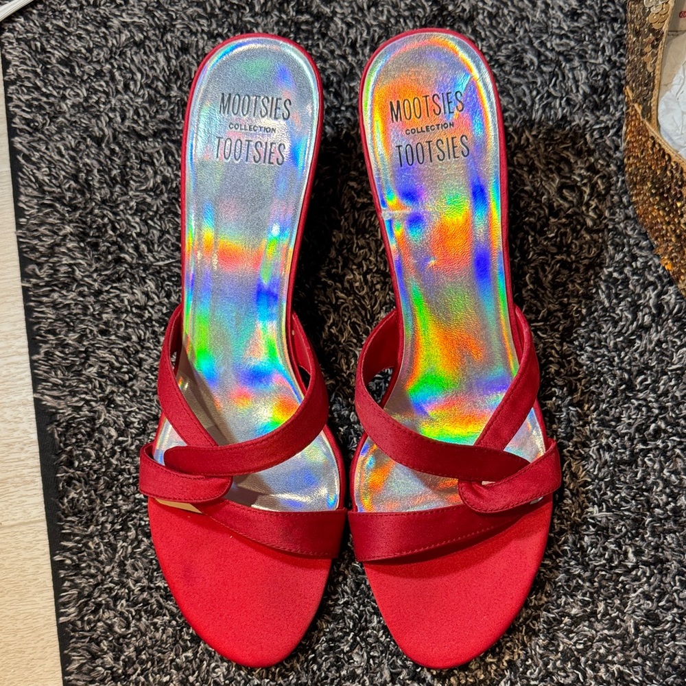 Mootsies Tootsies Red Strappy Sandals
